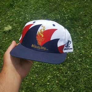 Vintage 1996 Olympic shark tooth snapback hat